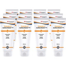 SC Johnson UV Skin Protection Cream Cream - 3.38 fl oz - Tube - SPF 30 - Skin, Industrial, Automotive, Education - UV Resistant, Water Resistant, Perfume-free, Non Allergic, Non-irritating, Non-greasy, UVA Protection, UVB Protection Tube - 12 / Carton