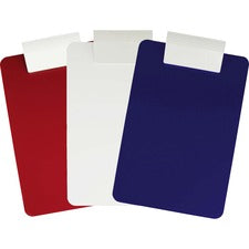 Saunders Antimicrobial Clipboard 8 1/2" x 11" Sheet Size - Red, Blue - 3 / Pack