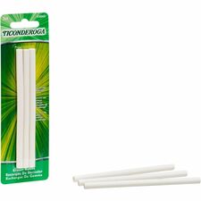 Ticonderoga Retractable Eraser Refills White - 3 / Pack - Smudge-free, Residue-free, Non-tearing, Latex-free, Retractable, Latex-free, Soft