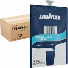 Lavazza Freshpack Cold Brew Coffee Compatible with Flavia Creation 300 with Chill Refresh Module, Flavia Creation 600 with Chill Module - Freshpack - Cocoa - 80 / Carton