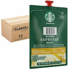 Starbucks Freshpack Blonde Espresso Roast Coffee Compatible with Flavia Barista - Blonde - Freshpack - Espresso - 72 / Carton