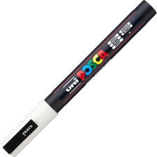 uniball&#8482; Posca PC-3M Paint Markers Fine Marker Point - White Ink - Water Based, Pigment-based - 6 / Pack