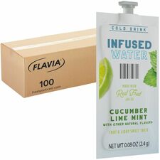 Flavia Cucumber Lime Mint Infused Water Freshpack Cucumber Lime Mint - 100 / Carton