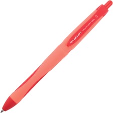 Serve Berry Quick-Dry Gel Ink Pen 0.7 mm Medium Pen Point - Retractable - Red Ink - Gel-based - Red Barrel - 1 Each