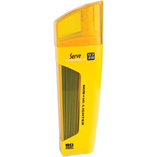 Serve Double Leads & Highlighter 0.7 mm Lead Size - Yellow Ink - Black Lead - 1 Each
