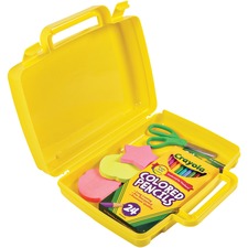 Deflecto Antimicrobial Storage Case Yellow External Dimensions: 8.6" Width x 10.2" Depth x 2.7" Height - Snap-tight Closure - Plastic - Yellow - For Photo, Art/Craft Supplies - 1 Each