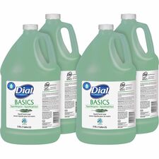 Dial Basics Liquid Hand Soap 1 gal - Hand, Healthcare, School, Office, Restaurant, Daycare - Green - 4 / Carton