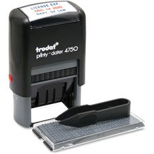Trodat Do-it-Yourself Date Stamp Date Stamp - 2 Characters/Line - 1" Impression Width x 1.63" Impression Length - 10000 Impression(s) - Assorted - Recycled - 1 Each