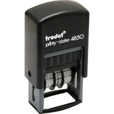 Trodat Micro 5-in-1 Date Stamp Date Stamp - E-MAILED, FAXED, PAID, RECEIVED - 0.75" Impression Width - 10000 Impression(s) - 4 Bands - Assorted - Plastic Plastic - Recycled - 1 Each