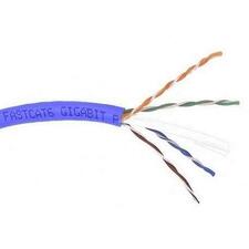 Belkin Category 6 Solid Bulk Cable 500 ft Category 6 Network Cable - First End: Bare Wire - Second End: Bare Wire - Blue - 1 Each