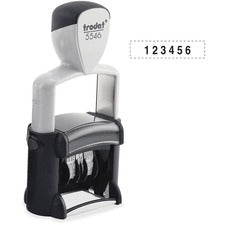 Trodat Professional Numberer Number Stamp - 0.38" Impression Width x 1.63" Impression Length - Black - Recycled - 1 Each