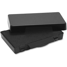 Trodat Replacement Ink Pad 0.6" Height x 2.5" Width - Black - Plastic - 1 Each