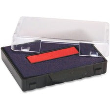 Trodat T5444 Replacement Ink Pad Red, Blue Ink - Plastic - 1 Each