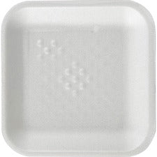 SEPG Genpak Supermarket Meat Trays Food, Meat - White - Foam Body - 1000 / Carton