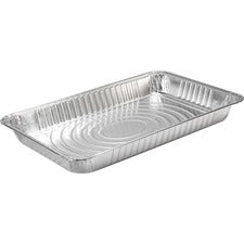 SEPG Smart Full-size Steam Table Pans Baking, Steaming, Transporting, Cooking, Serving, Food - Disposable - Silver - Aluminum Body - 50 / Carton