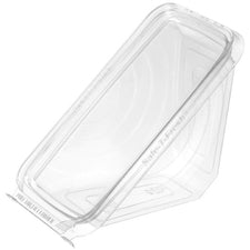 SEPG Safe-T-Fresh Sandwich Wedges Storing, Sandwich, Cake, Salad, Food - Clear - Plastic Body - 288 / Carton