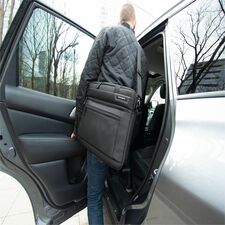 Samsonite Classic Business 2.0 Carrying Case (Briefcase) for 15.6" Notebook, Tablet - Black Polyester Body - Handle, Carrying Strap - Unisex - 1 Each