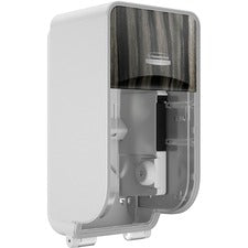 Kimberly-Clark Professional ICON Standard Roll Vertical Toilet Paper Dispenser Coreless - 2 x Roll - Ebony Woodgrain - Refillable, Key Lock - 1 Each