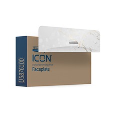 Kimberly-Clark Professional ICON Standard Roll Horizontal Toilet Paper Dispenser Faceplate 3.6" x 12" x 1.5"