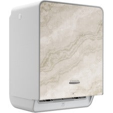 Kimberly-Clark Professional ICON Auto Roll Towel Dispenser Touchless Dispenser - 16.5" Height x 12.4" Width x 10.2" Depth - Warm Marble - Automatic, Hinged, Jam-free, Key Lock, Push Button, Long Lasting - 1 Each
