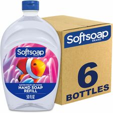 Softsoap Aquarium Design Liquid Hand Soap Fresh Scent Scent - 1.56 quart - Bacteria Remover, Dirt Remover, Soil Remover - Hand, Skin - Moisturizing - Clear - Rich Lather, Recyclable, Paraben-free, Phthalate-free, pH Balanced, Biodegradable, Refillable - 6