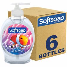 Softsoap Aquarium Hand Soap Fresh Scent Scent - 7.50 fl oz - Soil Remover, Bacteria Remover, Dirt Remover, Kill Germs - Hand, Skin - Moisturizing - Antibacterial - Clear - Rich Lather, Recyclable, Paraben-free, Phthalate-free, pH Balanced, Biodegradable -