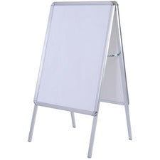 Seco Snap Frame A-board Sidewalk Sign 28" Width x 22" Height - Rectangular Shape - Double Sided - Flexible, Strong, Anti-glare, Lockable - Aluminum, Galvanized Steel, Polyvinyl Chloride (PVC) - 1 Each
