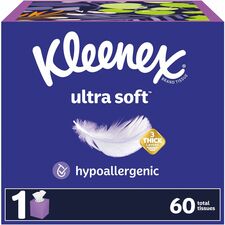 Kleenex Ultra Soft Tissues 3 Ply - WhiteBox - 65/Box - 1 Each