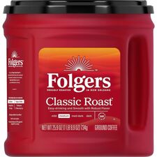 Folgers&reg; Ground Classic Roast Coffee Medium - 25.9 oz Per Canister - Ground - Classic Roast - 1 Each