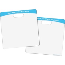 Ashley Blank Smart Poly Busy Board 10.8" (0.9 ft) Width x 10.8" (0.9 ft) Height - Poly-coated Cardboard Surface - Square - 1 Each