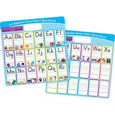 Ashley ABC Fill In Smart Poly Busy Board 10.8" (0.9 ft) Width x 10.8" (0.9 ft) Height - Poly-coated Cardboard Surface - Square - 1 Each