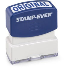 Trodat Pre-inked ORIGINAL Stamp Text Stamp - ORIGINAL - 1.69" Impression Width x 0.56" Impression Length - 50000 Impression(s) - Blue - 1 Each - TAA Compliant