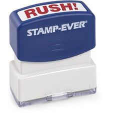 Trodat Pre-Inked RUSH! Stamp Text Stamp - RUSH! - 1.69" Impression Width x 0.56" Impression Length - 50000 Impression(s) - Blue - 1 Each - TAA Compliant
