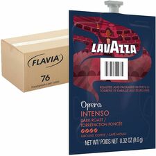 Lavazza Freshpack, Ground Intenso Coffee Compatible with Flavia Aroma, Flavia Barista, FLAVIA Creation 600, Flavia Creation 500, Flavia Creation 200, Flavia Creation 150, Flavia Creation 300 - Dark - 0.3 oz - Freshpack, Ground - Intenso - Kosher - 76 / Ca