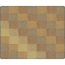 Flagship Carpets Basketweave Blocks Class Rug Floor Rug - 10.60 ft Length x 13.20 ft Width - Rectangle - Natural - Nylon