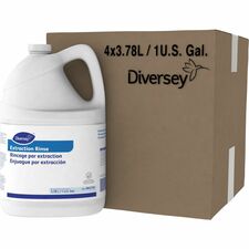 Diversey Extraction Rinse 128 fl oz (4 quart) - 3.19 pH - Fruity Floral Scent - Versatile, Strong - Clear - 4 / Carton