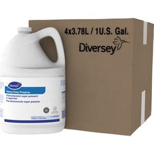 Diversey Heavy Duty Prespray Carpet Cleaner 128 fl oz (4 quart) - Fruity Scent - Heavy Duty - Clear - 4 / Carton