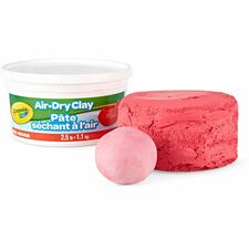 Crayola Air-Dry Clay Art, Classroom, Art Room - Red - 1 Each