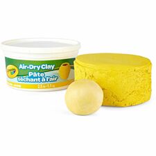 Crayola Air-Dry Clay Art, Classroom, Art Room - Yellow - 1 Each