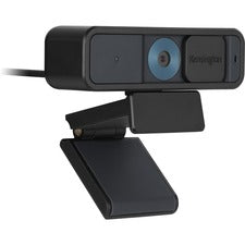 Kensington W2000 Webcam - 30 fps - Black - USB Type C - 1 Each 1920 x 1080 Video - Auto-focus - 360&deg; Angle - 2x Digital Zoom - Microphone - For Notebook, Computer