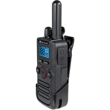Midland Biztalk BR180 Compact Business Radio 4 Radio Channels - 142 Total Privacy Codes - 1 W - Lightweight, Battery Level Indicator, NOAA Weather Radio - Gray - 1 Each
