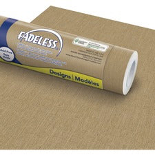 Fadeless Bulletin Board Paper Rolls Bulletin Board, Classroom, Fun and Learning, File Cabinet, Door, Display, Paper Sculpture, Table Skirting, Party, Home Project, Office Project, ... - 48" Width x 50 ft Length - 50 lb Basis Weight - Natural Burlap - 1 Ro