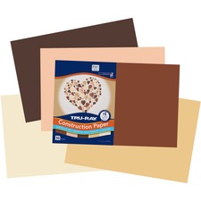 Tru-Ray Construction Paper Art Project, Craft Project - 12" Width x 18" Length - 76 lb Basis Weight - Assorted - Fiber, Sulphite - 50 / Pack