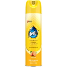 Pledge Expert Care Enhancing Polish 9.7 fl oz (0.3 quart) - Orange Scent - Yellow - 1 Each
