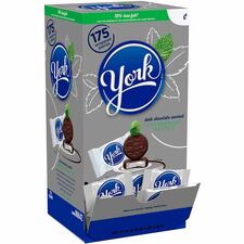 YORK Peppermint Paddies Peppermint, Dark Chocolate - 5.25 lb - 175 / Carton