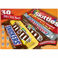 Mars Chocolate Variety Mix Milk Chocolate, Peanut - 30 / Carton