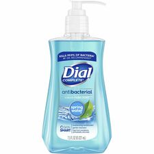 Dial Spring Antibacterial Hand Soap Spring Water Scent - 7.50 fl oz - Bacteria Remover - Hand, Healthcare, School, Office, Restaurant, Daycare - Moisturizing - Antibacterial - Blue - 1 Each