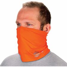 Ergodyne 6489 2-Layer Cooling Multi-Band Small (S)/Medium (M) Size - Polyester, MicroFiber, Spandex - Orange