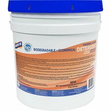 Genuine Joe Economical Powdered Laundry Detergent 288 oz (18 lb) - Non-toxic, Deodorize, Residue-free, Dye-free, Environmentally Friendly - White - 1 Each