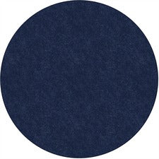 Flagship Carpets Amerisoft Solid Color Rug 72" Diameter - Round - Navy Blue - Nylon, Polyester